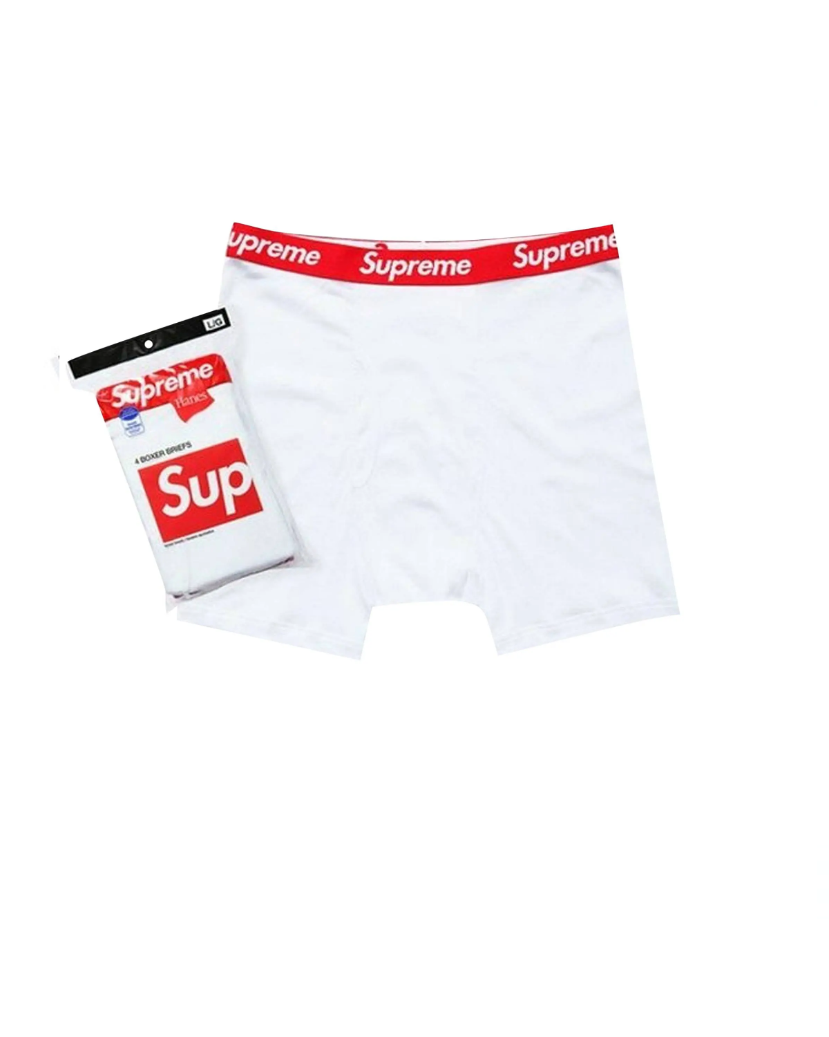 Supreme Boxers White (4-Pack) Image