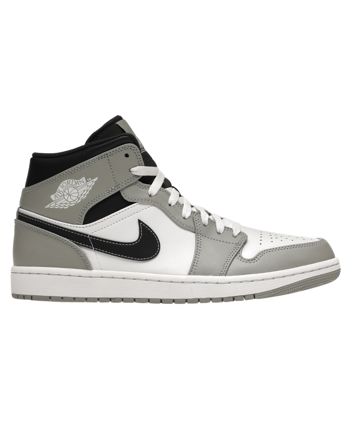 Air Jordan 1 Mid Light Smoke Grey Anthracite Image
