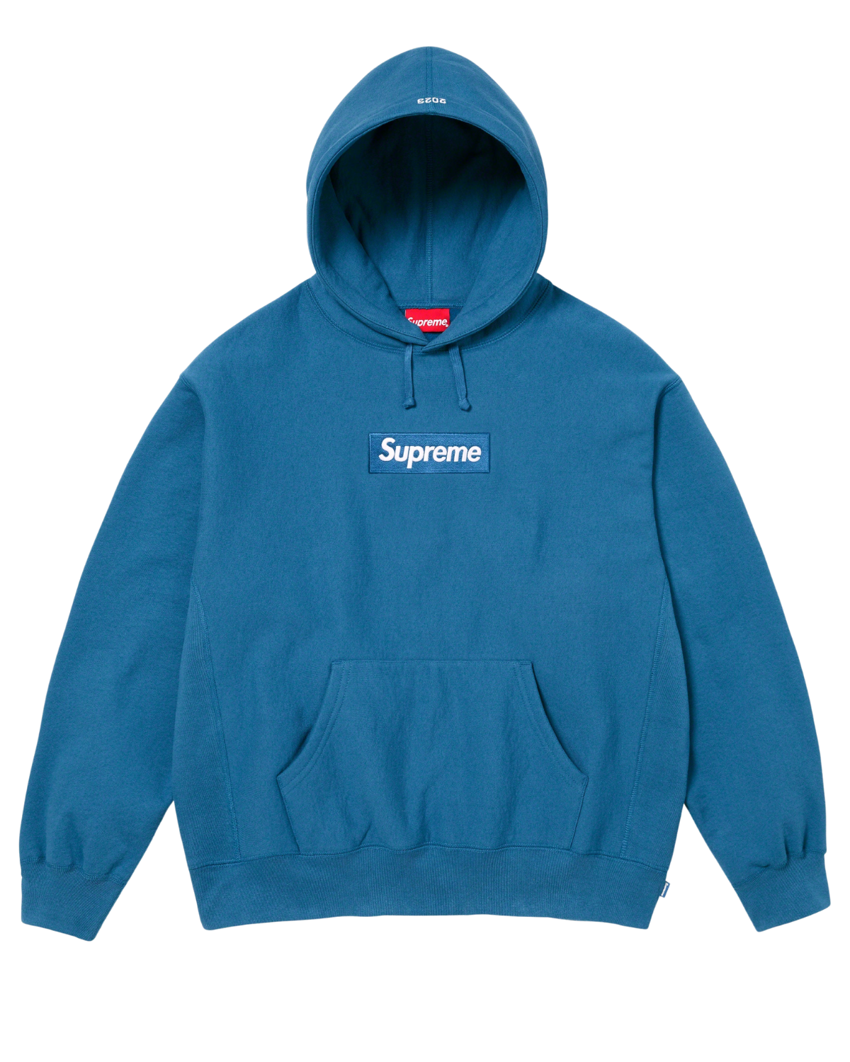 Supreme Box Logo Hooded Sweatshirt (FW23) Blue Image
