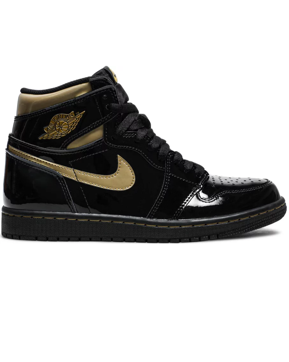 Air Jordan 1 Retro High Black Metallic Gold (2020) Image