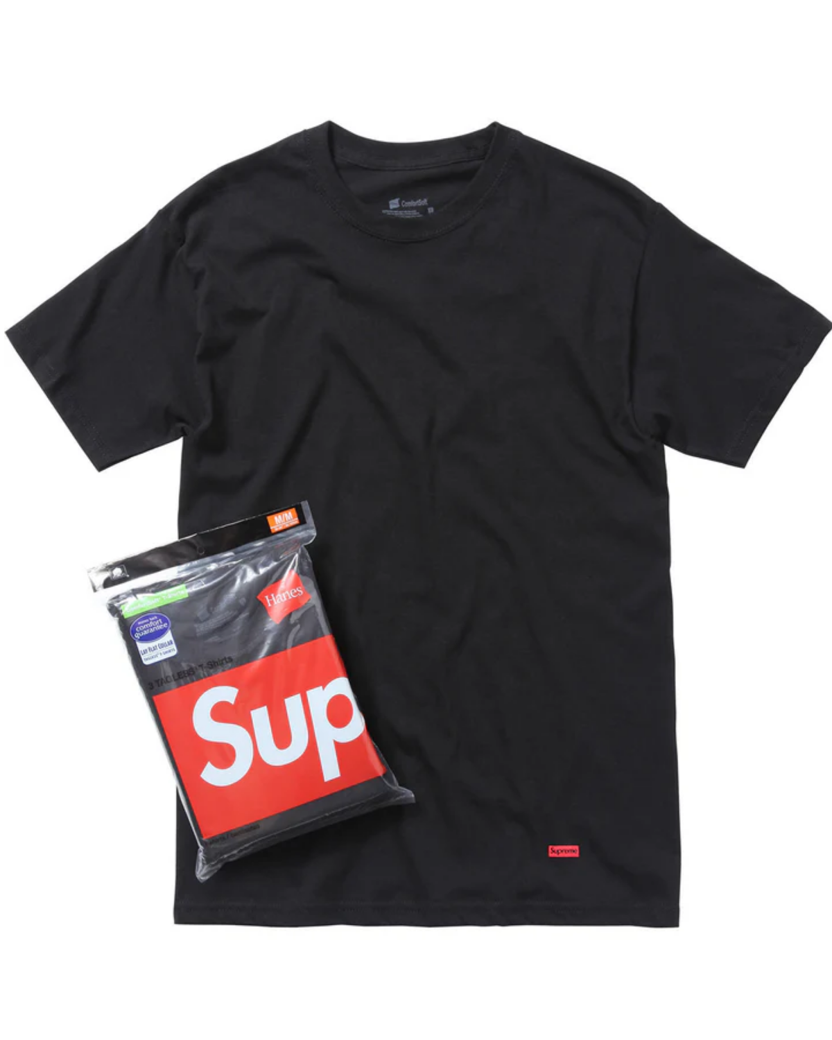 Supreme/Hanes Tee Black (1 szt) Image