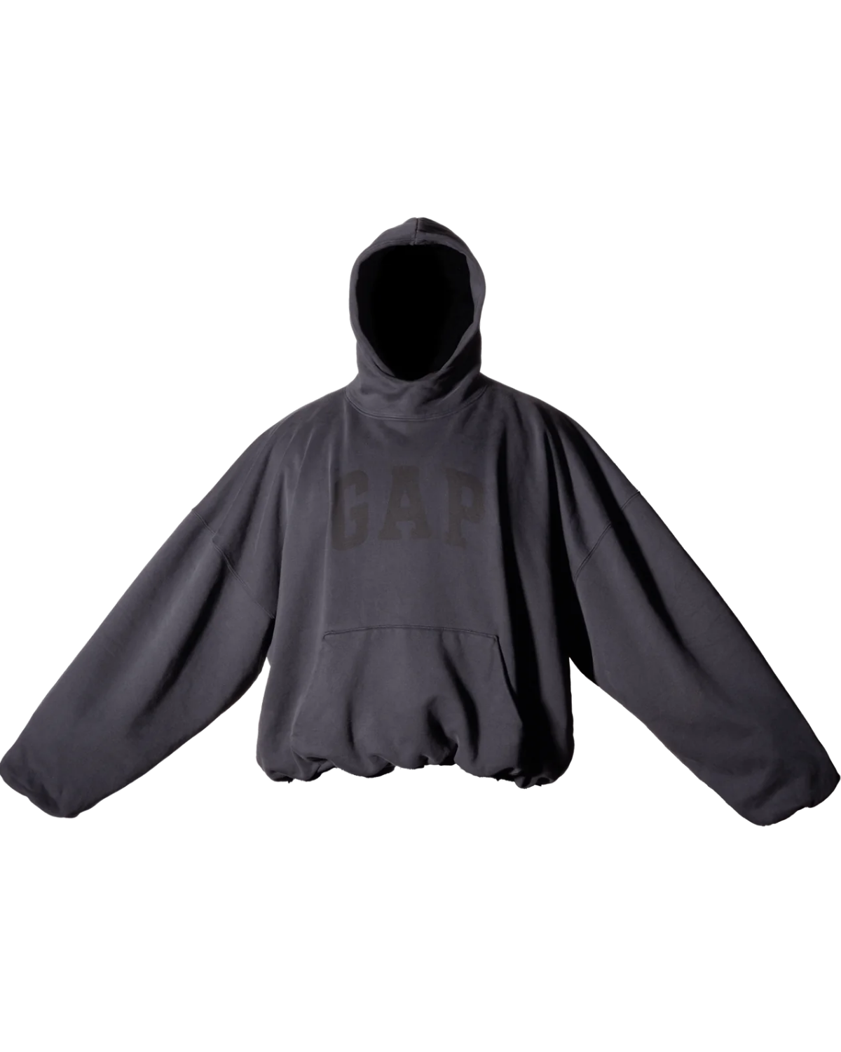Yeezy Gap Engineered by Balenciaga Dove Hoodie Washed Black Los Angeles Archives Image