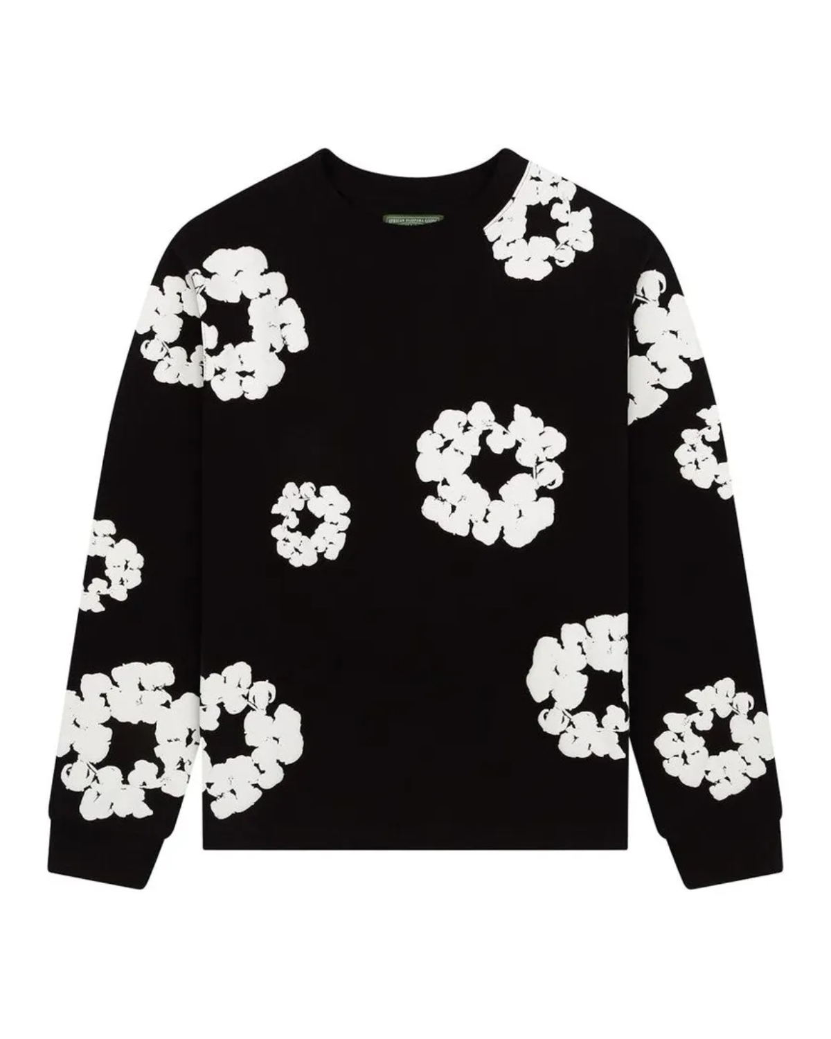Denim Tears Long Sleeve Cotton Wreath T-shirt Black Image