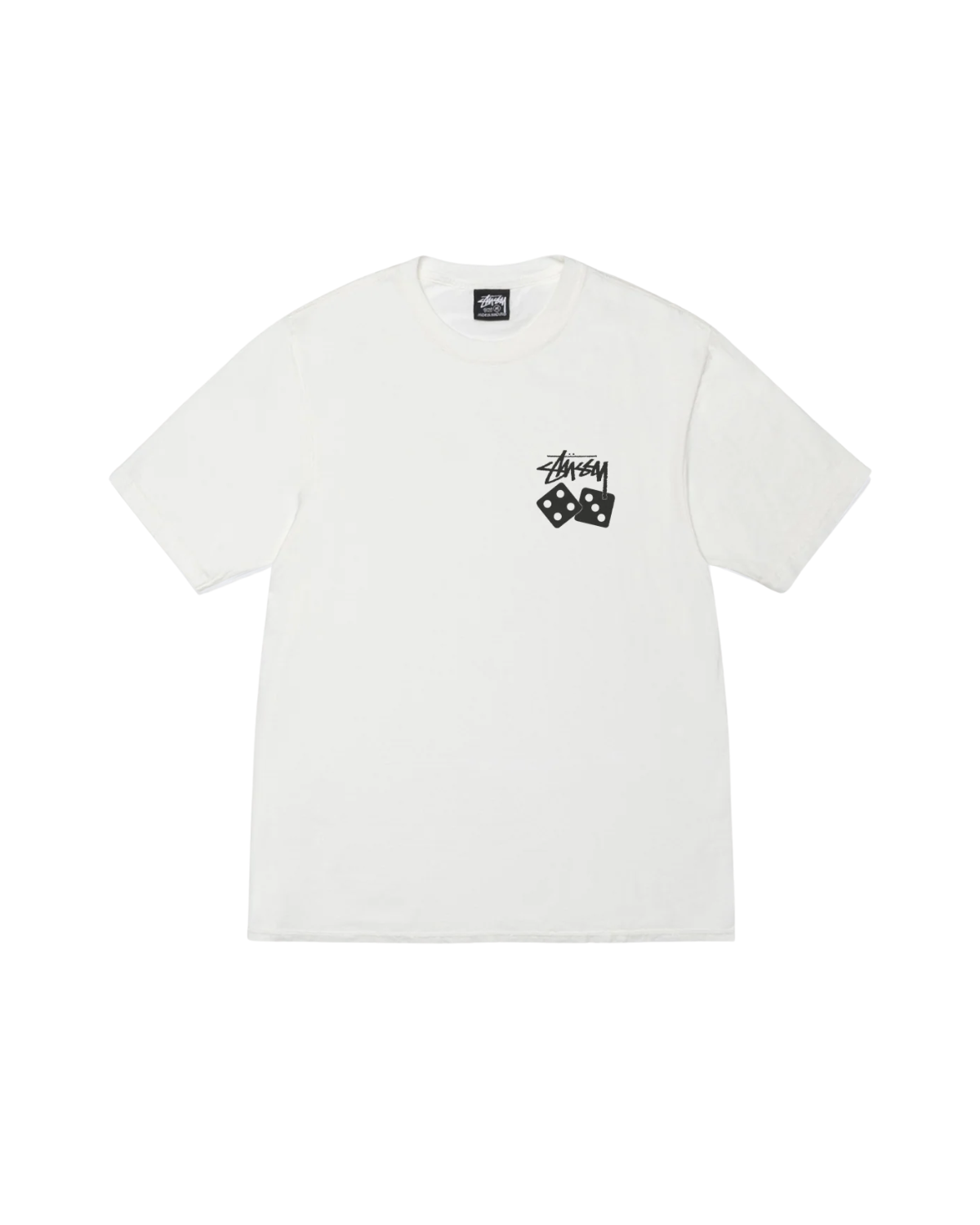 STUSSY DICE TEE PIGMENT DYED white thumbnail