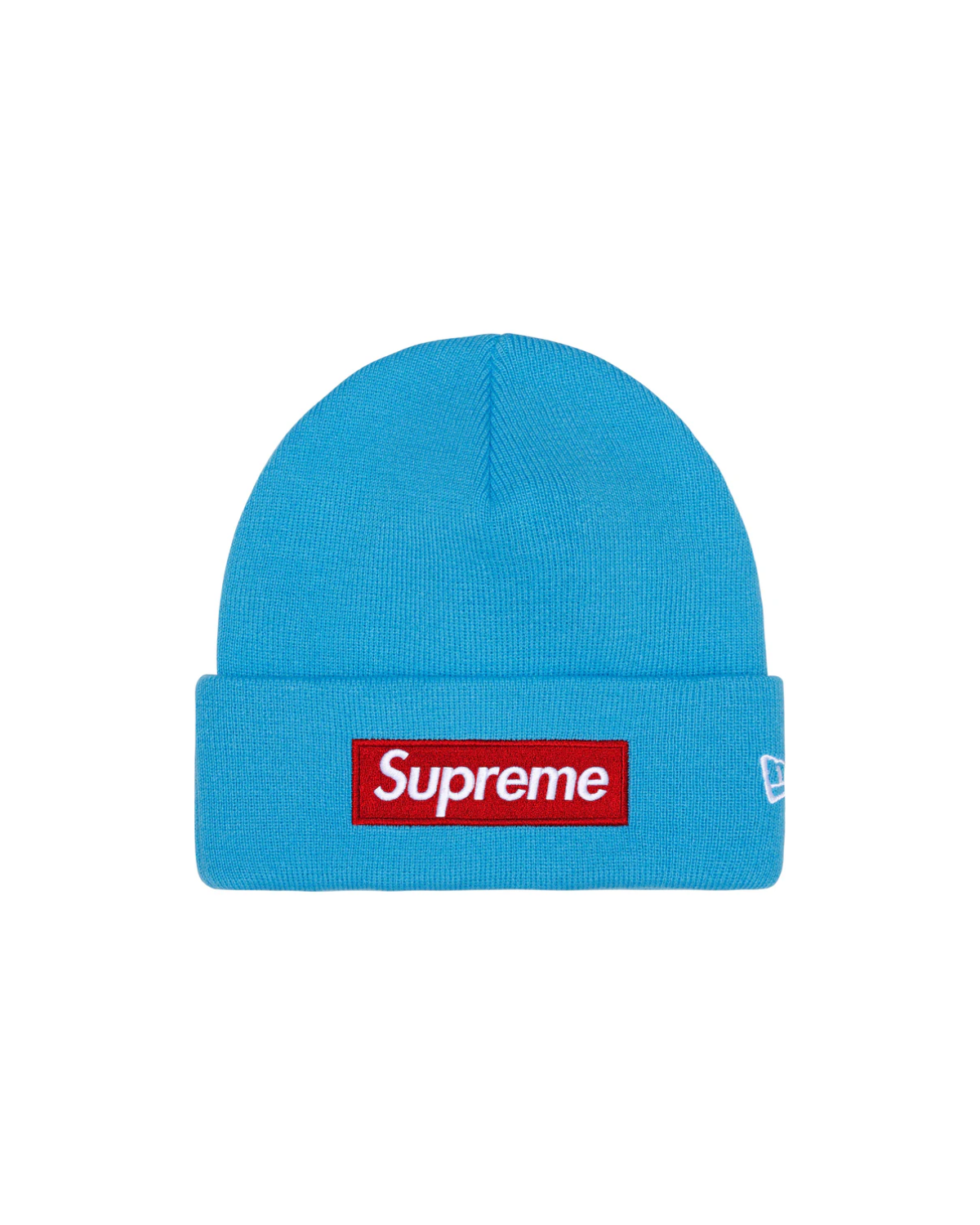 Supreme x New Era® Box Logo Beanie Cyan fullscreen image