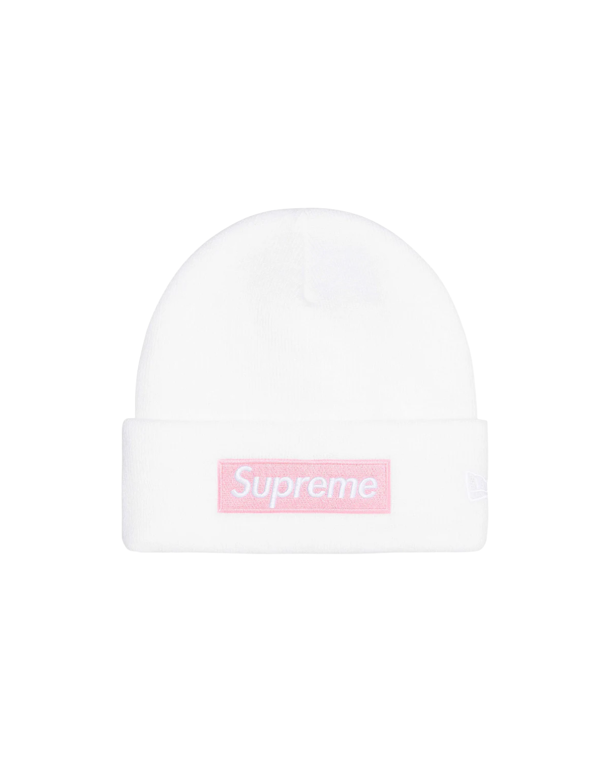 Supreme x New Era® Box Logo Beanie White fullscreen image