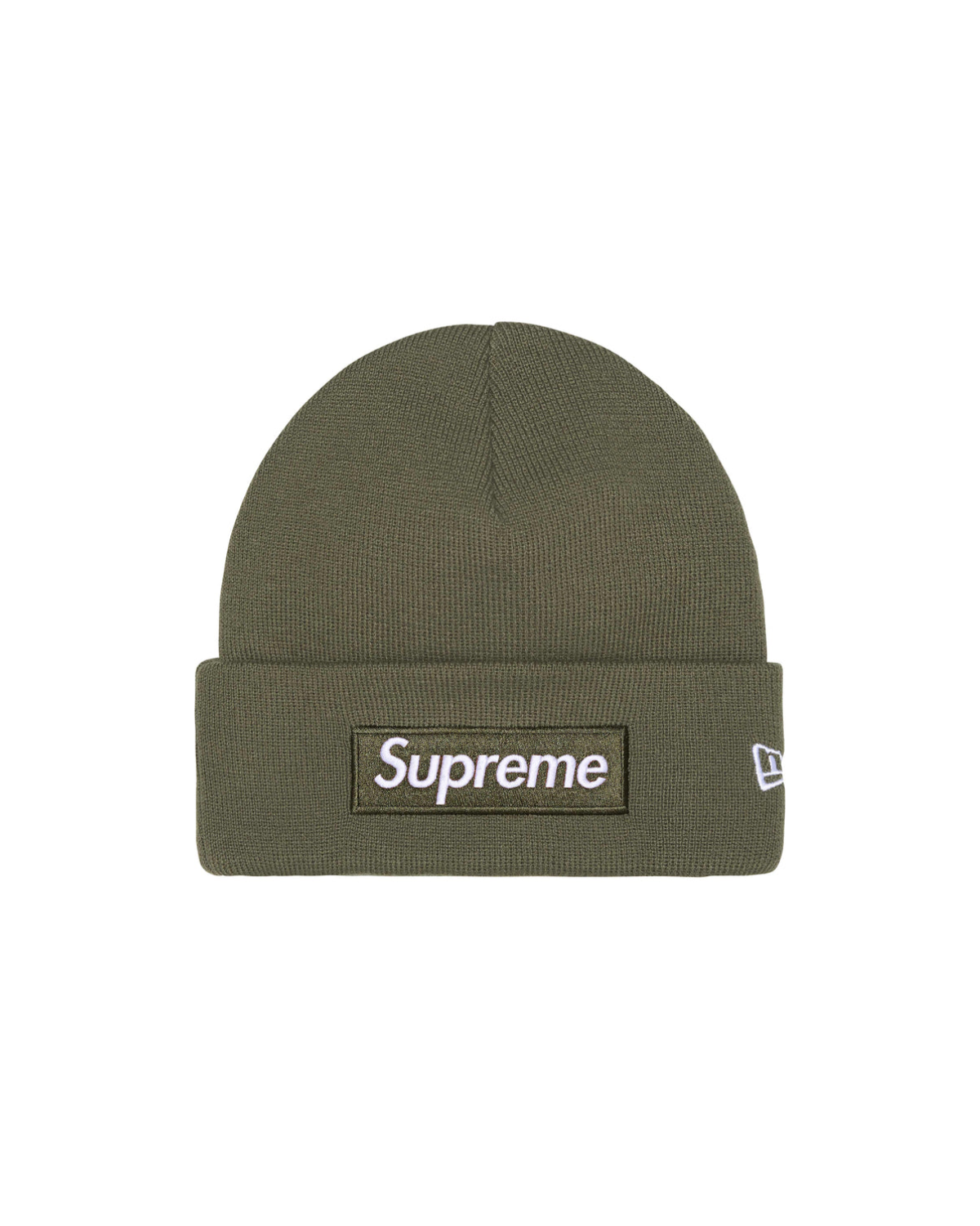 Supreme x New Era® Box Logo Beanie Light Olive Image