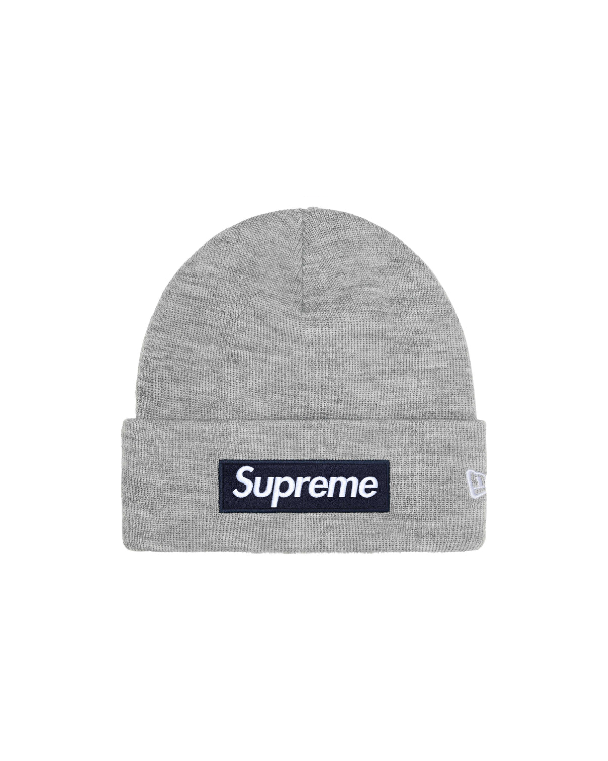 Supreme x New Era® Box Logo Beanie Heather Grey fullscreen image