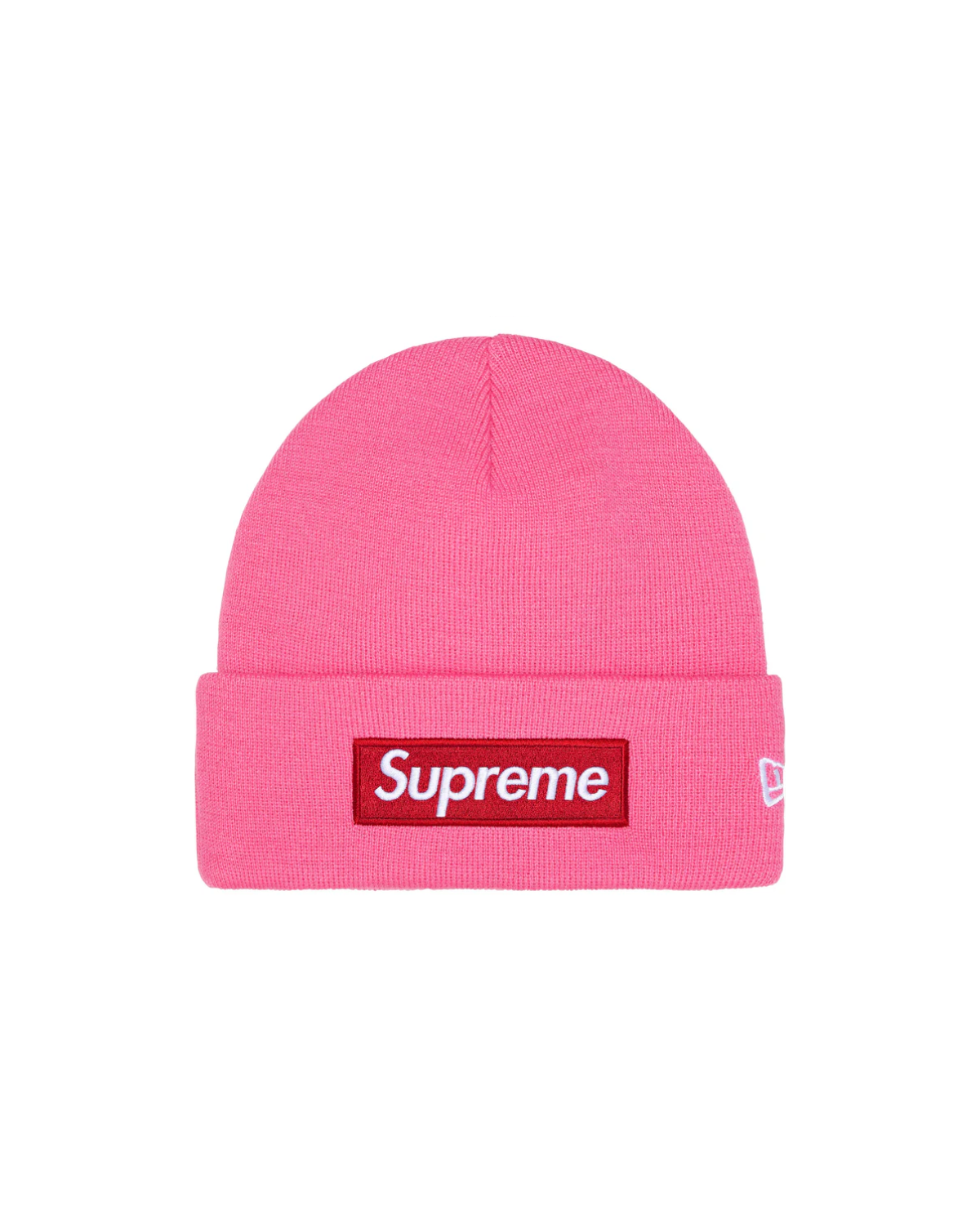 Supreme x New Era® Box Logo Beanie Magenta fullscreen image