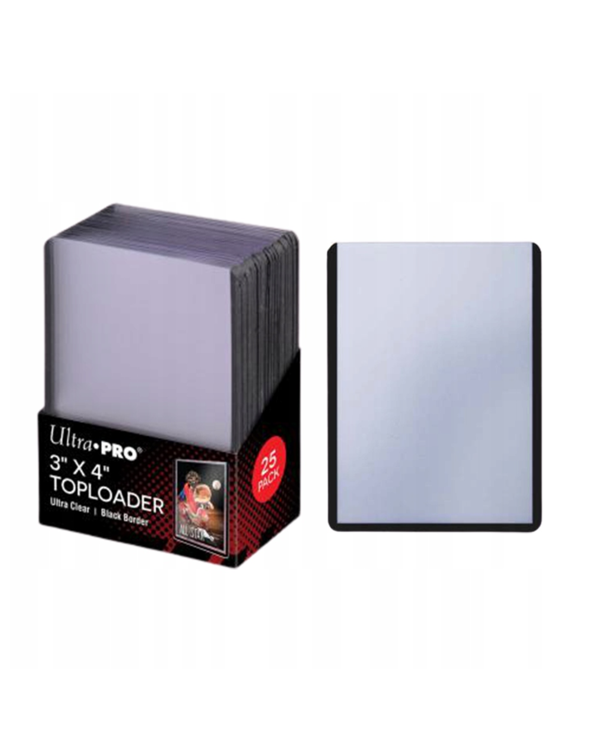 Toploader Regular Black 3x4 25 szt. Ultra Pro Image