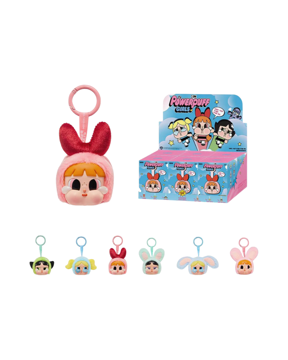 Pop Mart CryBaby x Powerpuff Girls Series Vinyl Face Plush Single Blind Box thumbnail