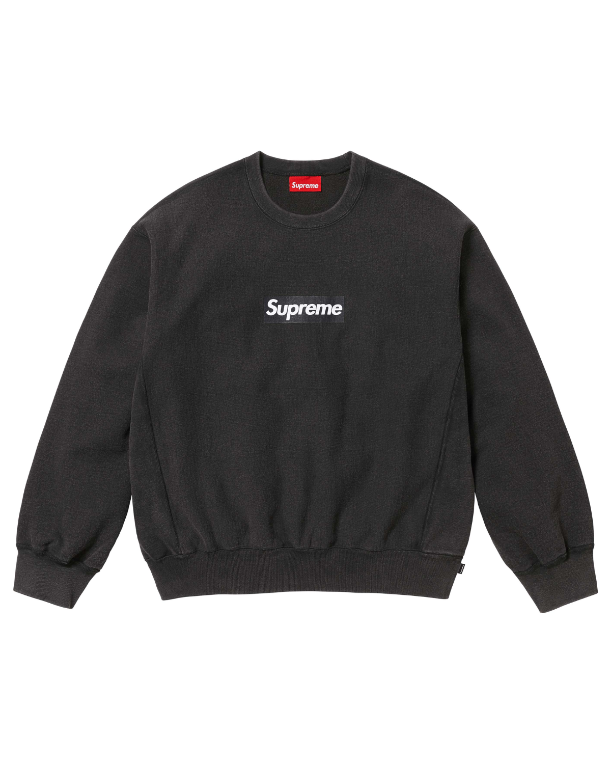 Supreme Washed Box Logo Crewneck Black Image