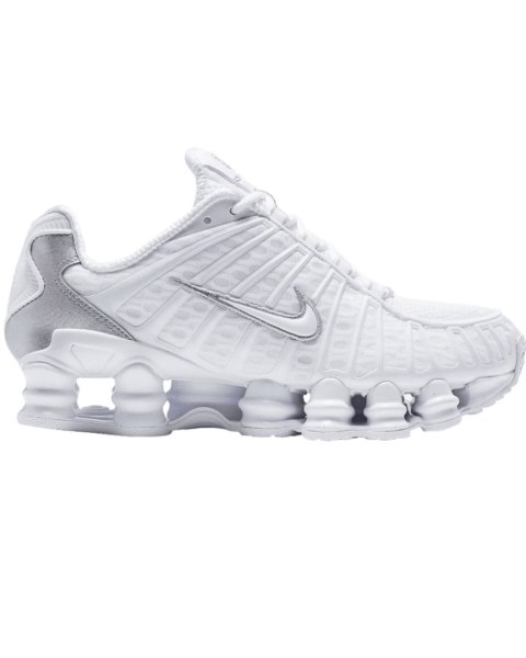 Nike Shox TL White Metallic Silver Max Orange (W)