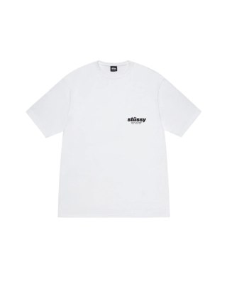 STUSSY ROLLERS TEE white