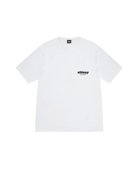 STUSSY ROLLERS TEE white