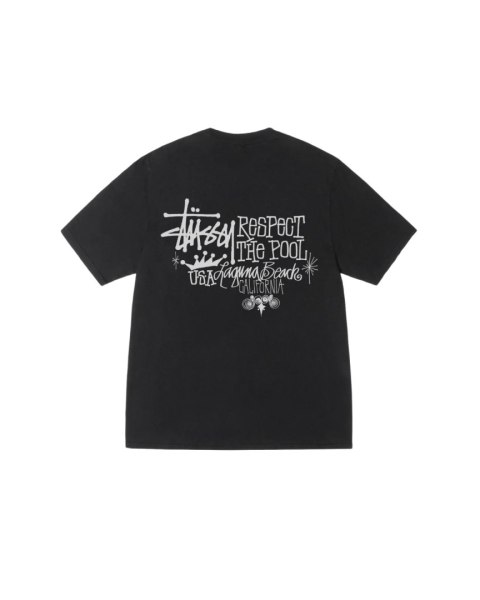 Stussy RESPECT THE POOL TEE PIGMENT DYED