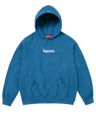 Supreme Box Logo Hooded Sweatshirt (FW23) Blue