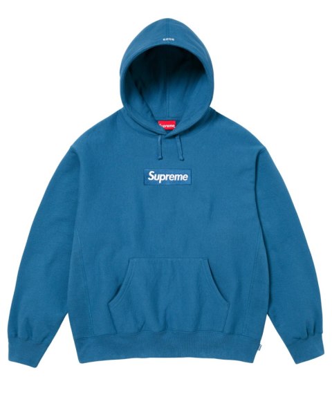 Supreme Box Logo Hooded Sweatshirt (FW23) Blue