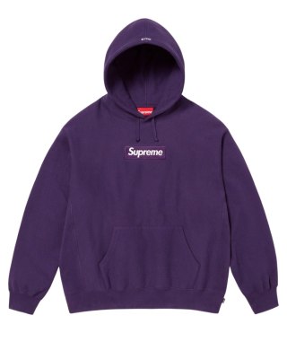 Supreme Box Logo Hooded Sweatshirt (FW23) Dark Purple