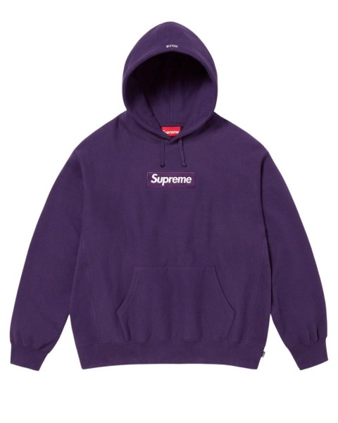 Supreme Box Logo Hooded Sweatshirt (FW23) Dark Purple