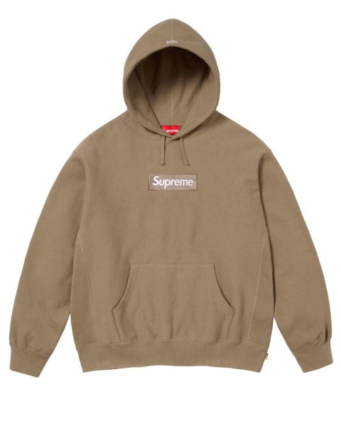 Supreme Box Logo Hooded Sweatshirt (FW23) Dark Sand