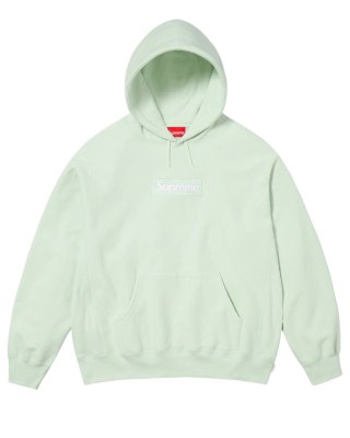 Supreme Box Logo Hooded Sweatshirt (FW23) Light Green