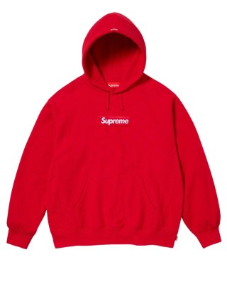 Supreme Box Logo Hooded Sweatshirt (FW23) Red