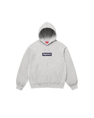 Supreme Box Logo Hooded Sweatshirt Heather Grey