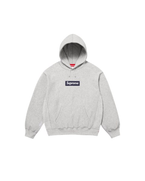 Supreme Box Logo Hooded Sweatshirt Heather Grey