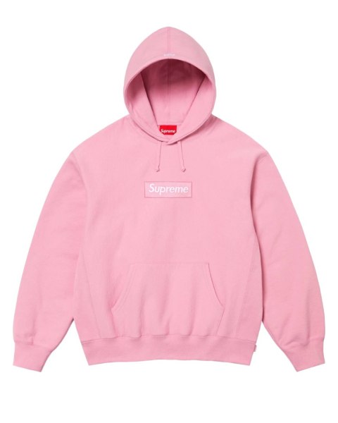 Supreme Box Logo Hooded Sweatshirt Sweatshirt (FW24) Pink