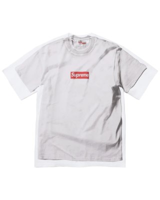 Supreme x MM6 Maison Margiela Box Logo Tee White