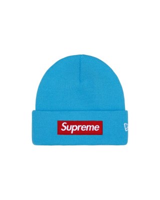 Supreme x New Era® Box Logo Beanie Cyan
