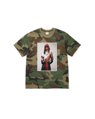 Supreme Playboi Carti Tee Woodland Camo
