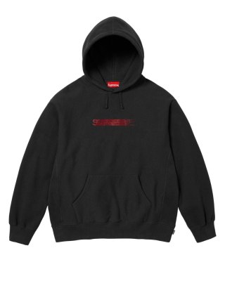 Supreme x Swarovski® Motion Logo Hooded Sweatshirt Black