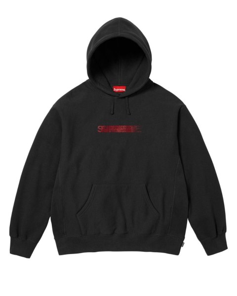 Supreme x Swarovski® Motion Logo Hooded Sweatshirt Black