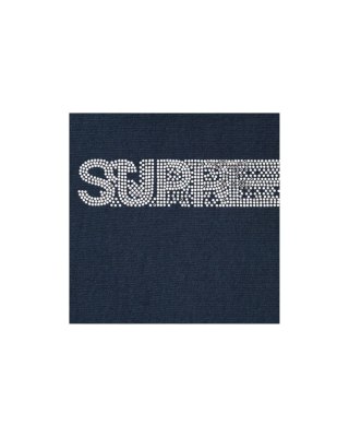 Supreme x Swarovski® Motion Logo Hooded Sweatshirt Navy