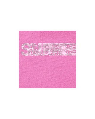 Supreme x Swarovski® Motion Logo Hooded Sweatshirt Pink