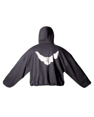Yeezy Gap Engineered by Balenciaga Dove Hoodie Washed Black Los Angeles Archives
