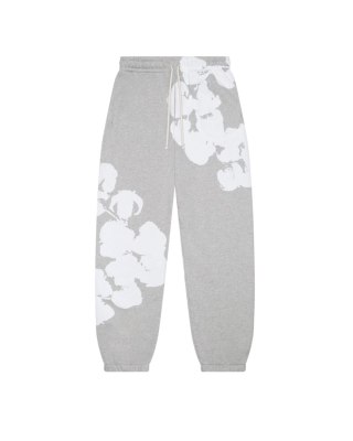 Denim Tears Big Cotton Wreath Sweatpants Grey