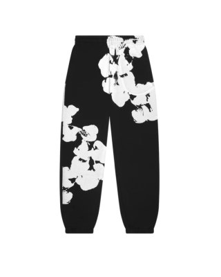 Denim Tears Biggie Cotton Wreath Sweatpants Black