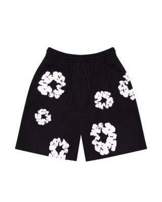 Denim Tears The Cotton Wreath Shorts Black