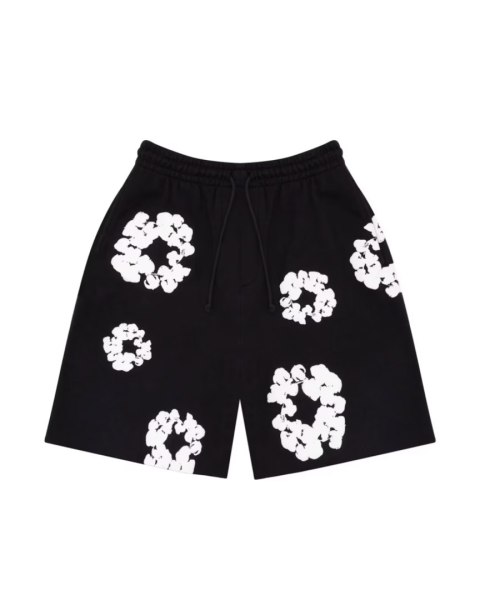 Denim Tears The Cotton Wreath Shorts Black