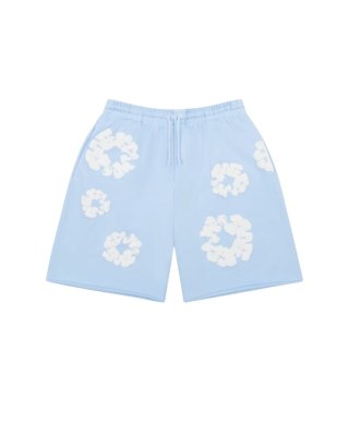 Denim Tears The Cotton Wreath Sweatshorts Powder Blue