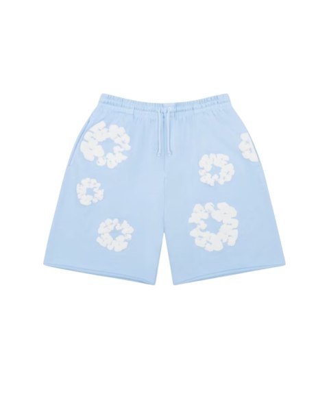 Denim Tears The Cotton Wreath Sweatshorts Powder Blue